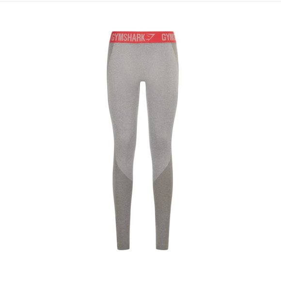 Gymshark Flex Leggings - Light Grey Marl/Sherbet P - Picture 5 of 5